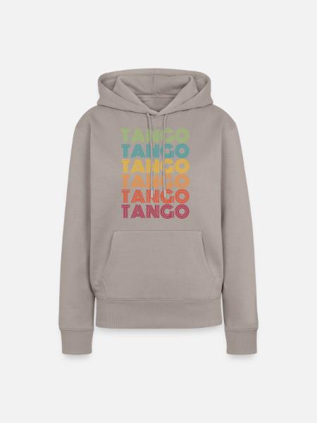 Tango tanz tanzen - Frauen Premium Bio Hoodie - Taupe