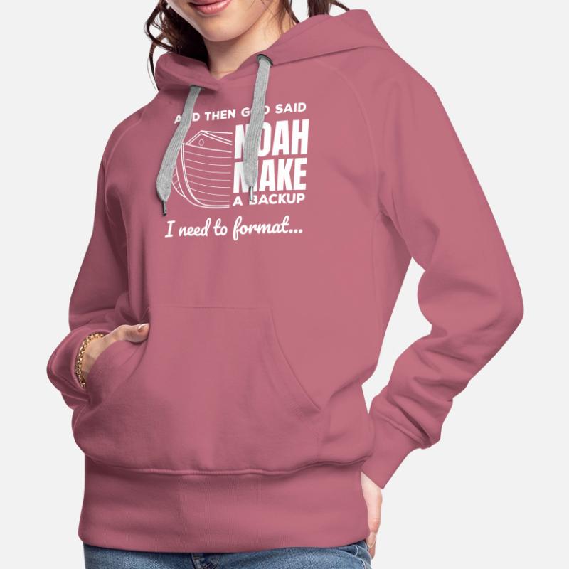 Christian Programmer Data Science Coder Jesus Women’s Premium Organic Hoodie