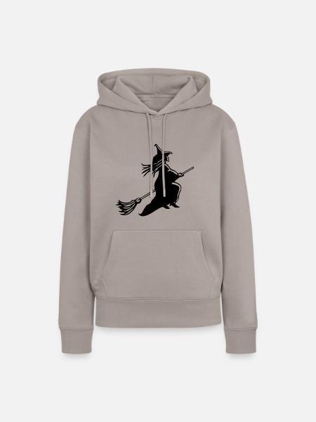 Hexe - Frauen Premium Bio Hoodie - Taupe