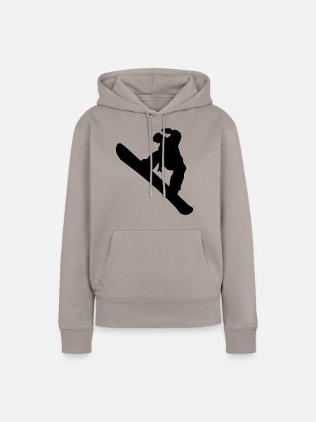 Snowboarding - Frauen Premium Bio Hoodie - Taupe