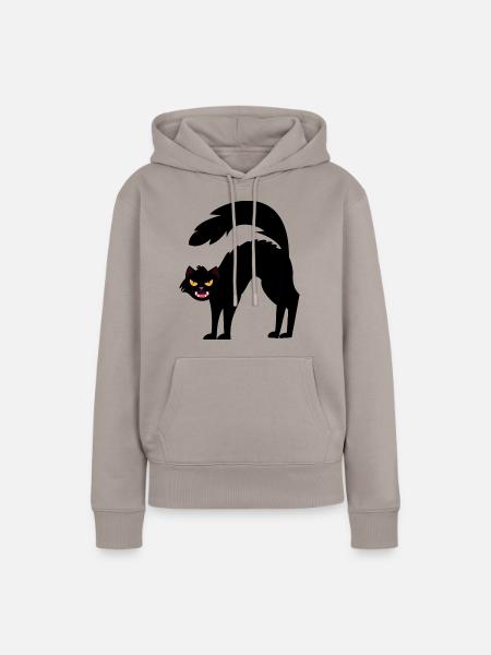 Kater Kater Haustier - Frauen Premium Bio Hoodie - Taupe