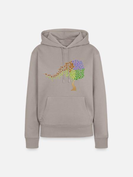 Skoliose awareness - Frauen Premium Bio Hoodie - Taupe
