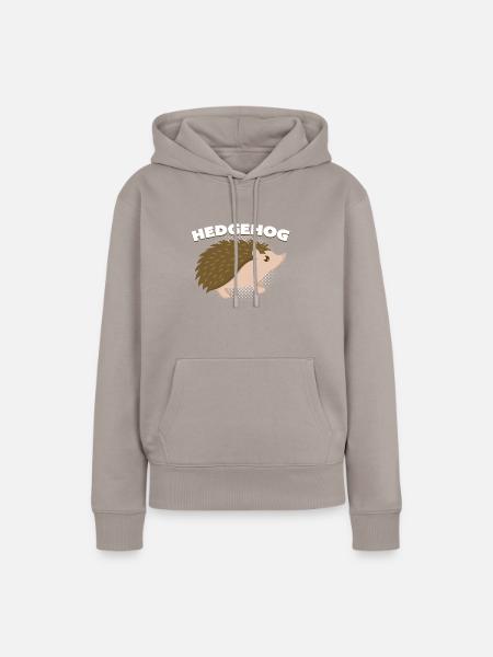 Igel - Frauen Premium Bio Hoodie - Taupe