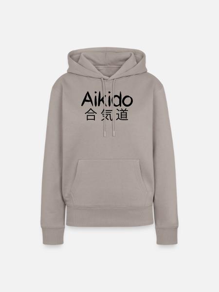 Aikido - Frauen Premium Bio Hoodie - Taupe