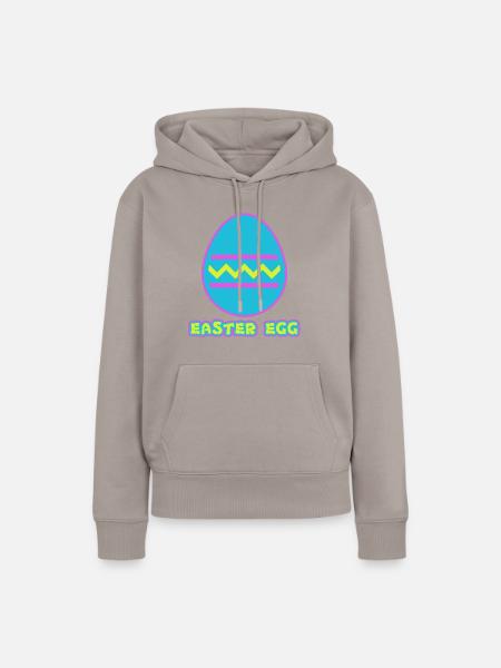 Easter Egg - Oster Ei - Frauen Premium Bio Hoodie - Taupe