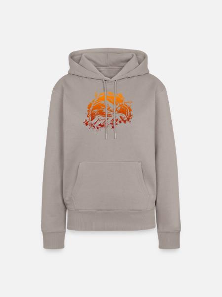 Adlerkopf - Frauen Premium Bio Hoodie - Taupe