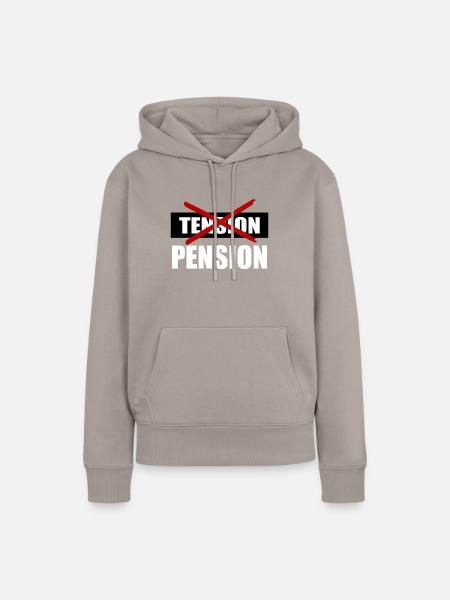 Ruhestand - retired - Frauen Premium Bio Hoodie - Taupe
