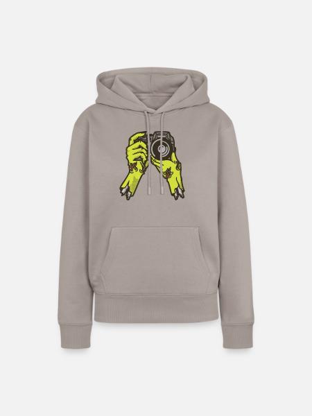 Zombie Fotograf - Frauen Premium Bio Hoodie - Taupe