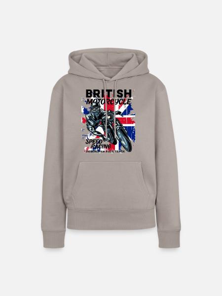 Motorcycles - Frauen Premium Bio Hoodie - Taupe
