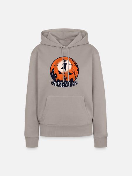 Halloween Hexe - Frauen Premium Bio Hoodie - Taupe