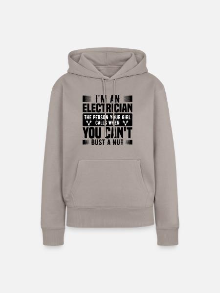 Elektriker Geschenk - Frauen Premium Bio Hoodie - Taupe
