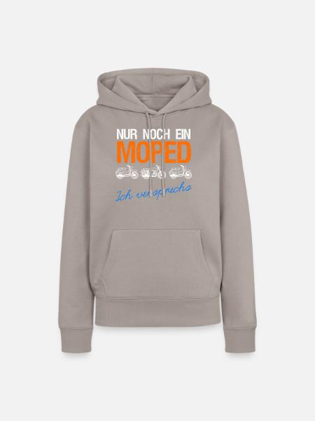 Simson Shirt Geschenkidee Nur noch ein Moped S51 - Frauen Premium Bio Hoodie - Taupe