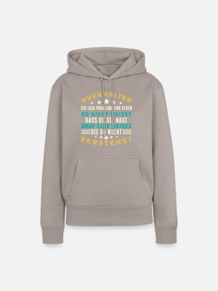 Buchhalter Buchhalter Buchhaltung - Frauen Premium Bio Hoodie - Taupe