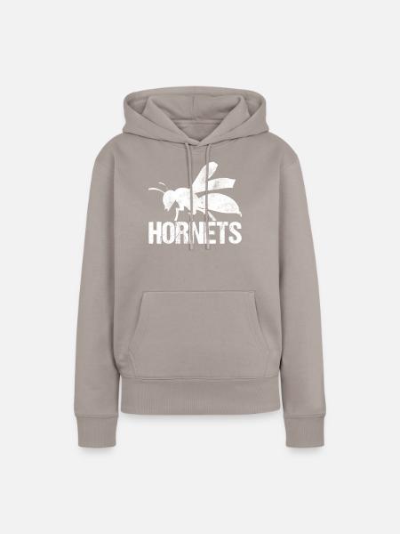 Retro Hornisse - Frauen Premium Bio Hoodie - Taupe