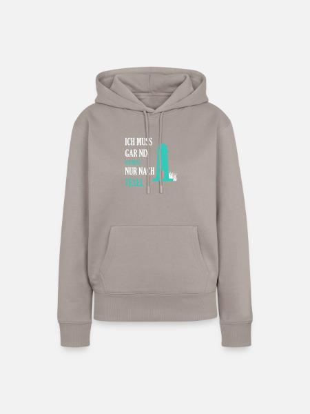 Texel Leuchtturm - Frauen Premium Bio Hoodie - Taupe