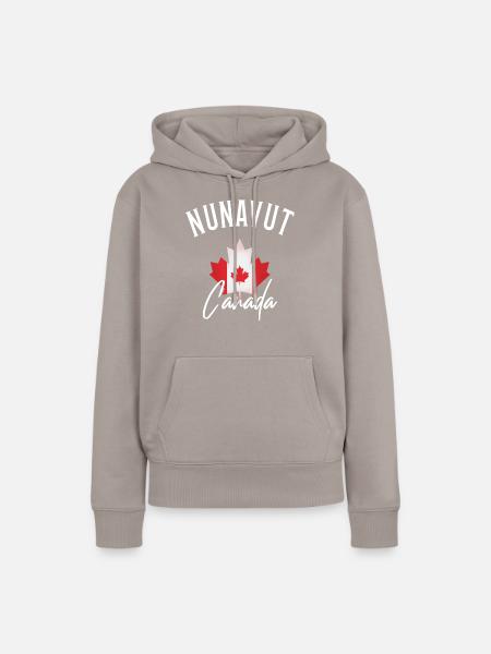 Nunavut Canada - Frauen Premium Bio Hoodie - Taupe