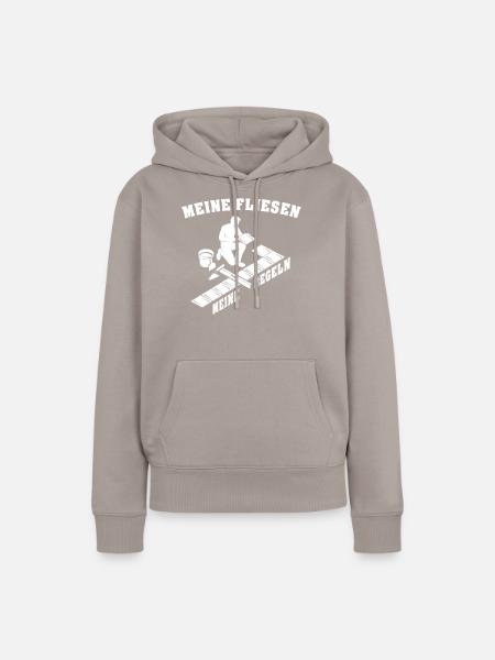 Fliesenleger Fliesen Legen - Frauen Premium Bio Hoodie - Taupe