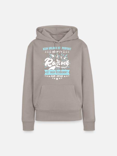 Rostock Ostsee Rostocker - Frauen Premium Bio Hoodie - Taupe