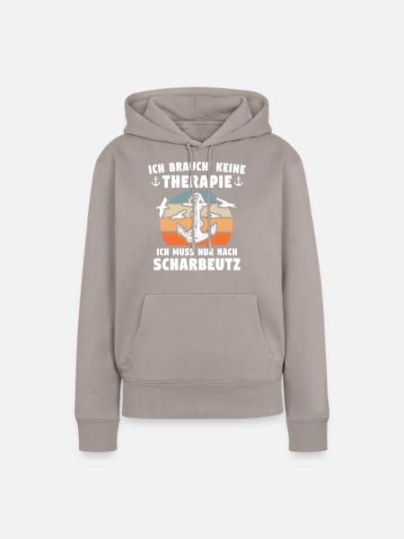 Scharbeutz Sprüche Scharbeutzer - Frauen Premium Bio Hoodie - Taupe