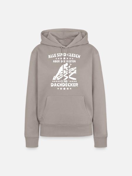Dachdecker - Frauen Premium Bio Hoodie - Taupe