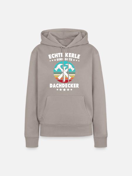Dachdecker Dachspengler Dachklempner - Frauen Premium Bio Hoodie - Taupe