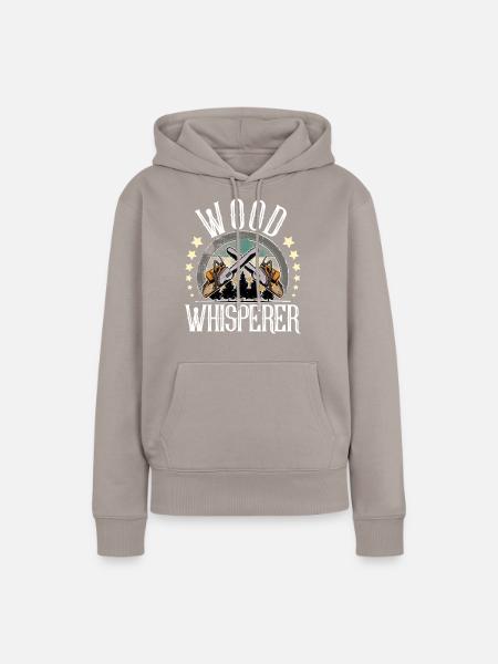Holzfäller - Frauen Premium Bio Hoodie - Taupe