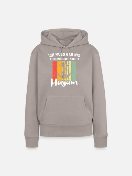 Husum Nordsee Husumer - Frauen Premium Bio Hoodie - Taupe
