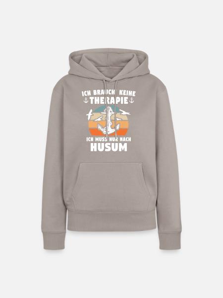 Husum Nordsee Husumer - Frauen Premium Bio Hoodie - Taupe