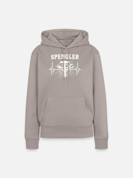 Spengler Sprüche Bauspengler - Frauen Premium Bio Hoodie - Taupe