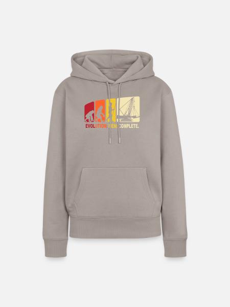 Kranführer Evolution Kranfahrer - Frauen Premium Bio Hoodie - Taupe