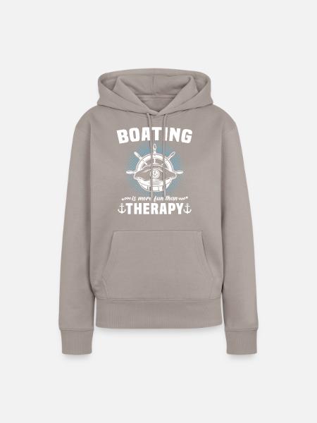 Kapitän Therapie Boot - Frauen Premium Bio Hoodie - Taupe