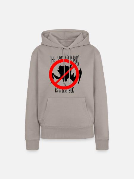 dead bug black - Frauen Premium Bio Hoodie - Taupe