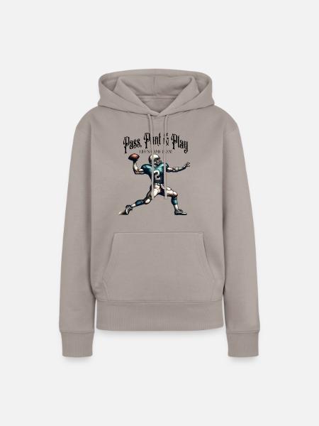 Quarterback Action - Frauen Premium Bio Hoodie - Taupe