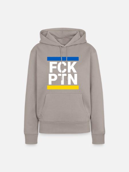 FCK PTN B / Y - Frauen Premium Bio Hoodie - Taupe