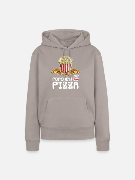 Popcorn - Frauen Premium Bio Hoodie - Taupe