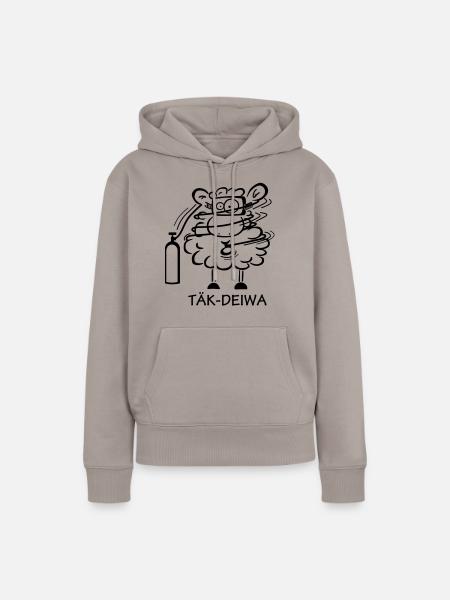 Tek-Diver - Frauen Premium Bio Hoodie - Taupe