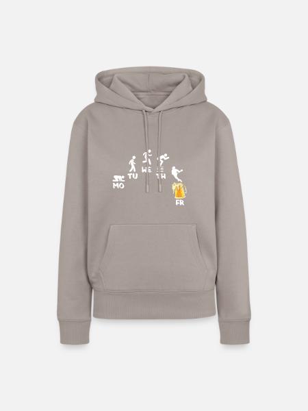 Lacrosse - Frauen Premium Bio Hoodie - Taupe