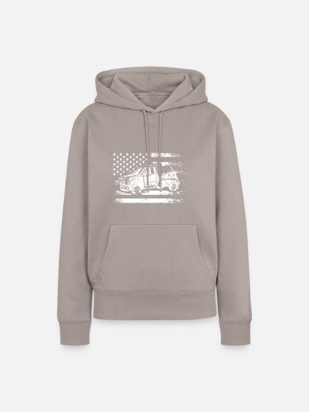Abschleppwagen Abschleppdienst Abschlepper - Frauen Premium Bio Hoodie - Taupe