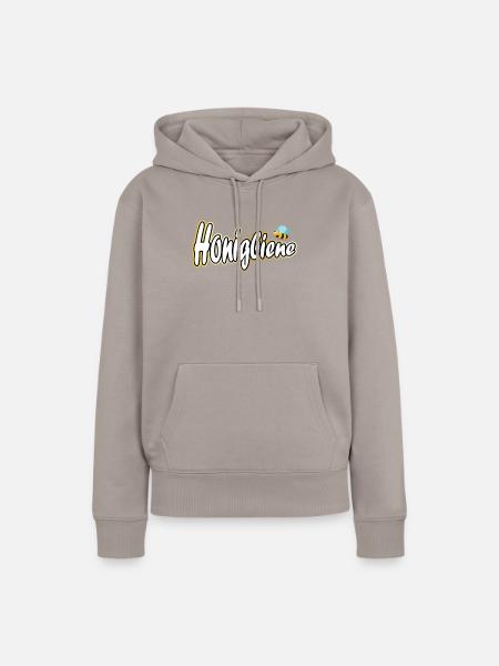 Honigbiene mit Biene - Frauen Premium Bio Hoodie - Taupe