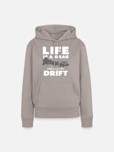 Drift - Frauen Premium Bio Hoodie - Taupe