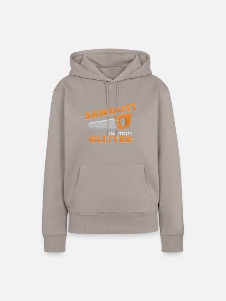 Säge - Frauen Premium Bio Hoodie - Taupe