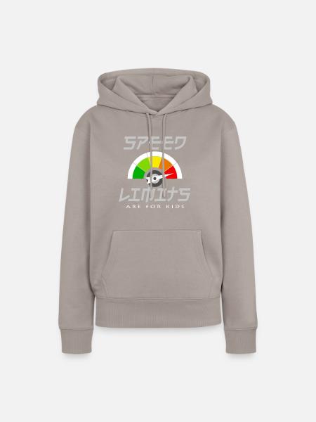 Tempolimit - Frauen Premium Bio Hoodie - Taupe