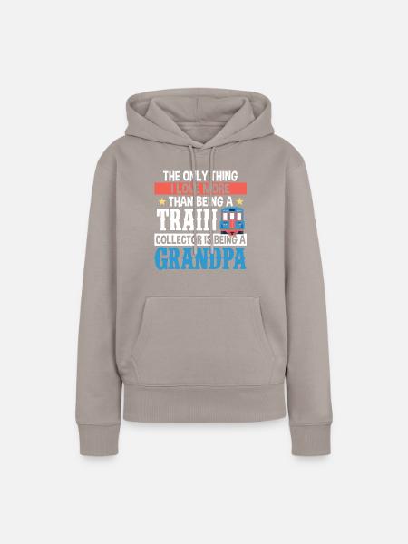 Zug - Frauen Premium Bio Hoodie - Taupe