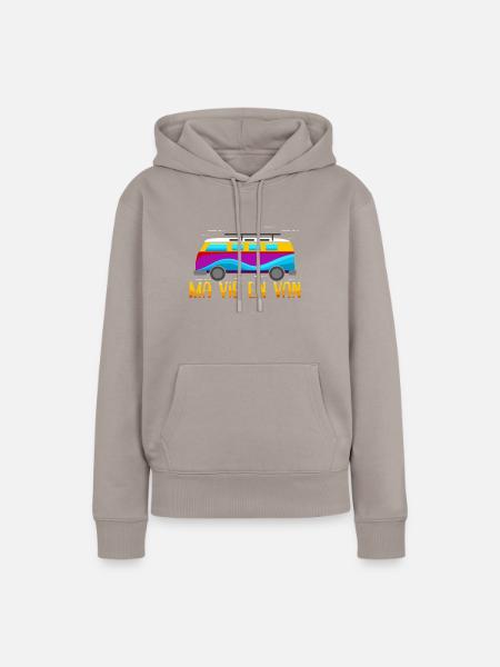 Mein Leben im Van - Frauen Premium Bio Hoodie - Taupe