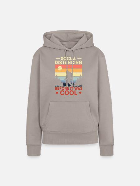 Bigfoot Sasquatch Yeti - Frauen Premium Bio Hoodie - Taupe