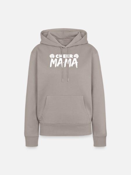 Cheer Mom - Frauen Premium Bio Hoodie - Taupe