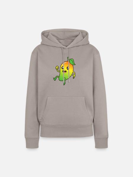 Kawaii Comic Mango - Frauen Premium Bio Hoodie - Taupe