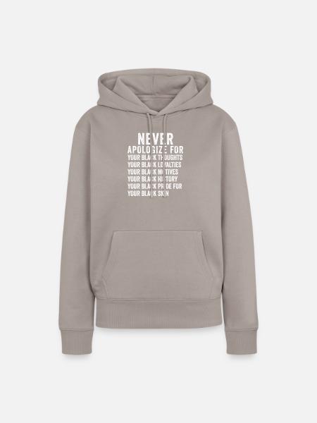 Black History - Frauen Premium Bio Hoodie - Taupe
