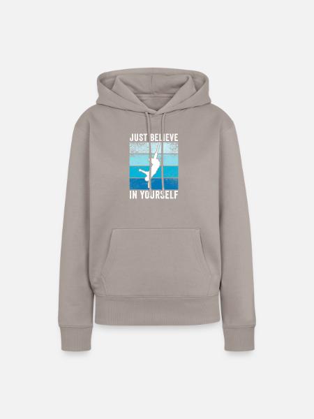 Bungee Jumping - Frauen Premium Bio Hoodie - Taupe