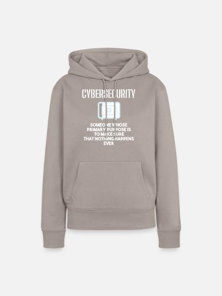 Cybersecurity - IT-Sicherheit Informatiker - Frauen Premium Bio Hoodie - Taupe